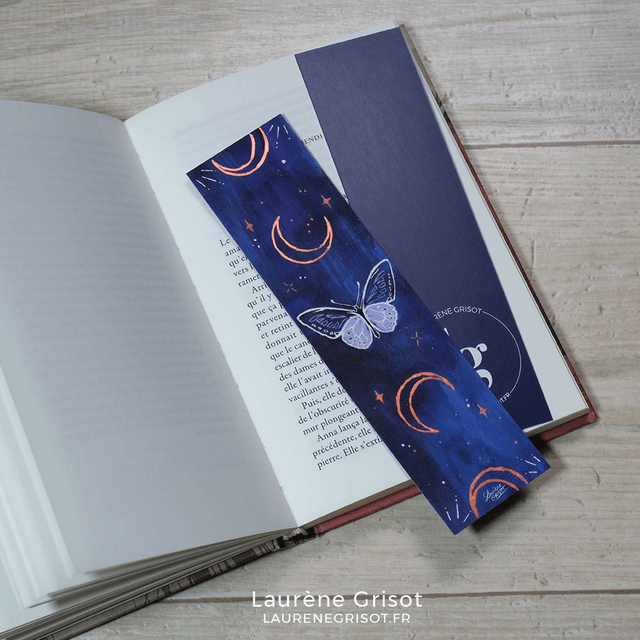 Purple butterfly (bookmark)