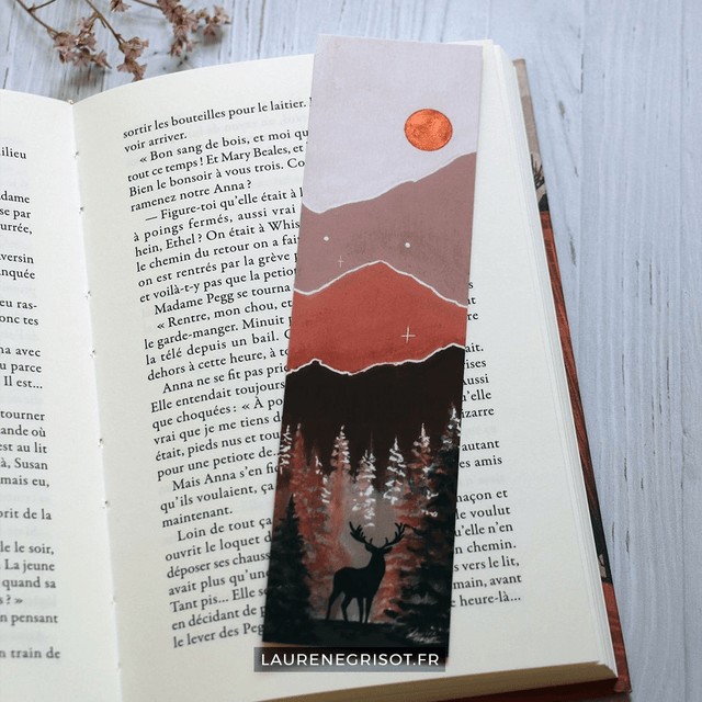 Deer / orange version (bookmark)