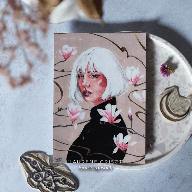 Flower woman (magnolias)