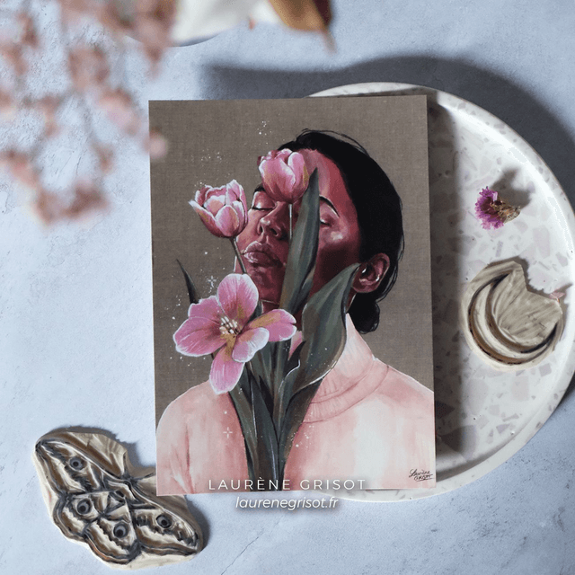 Flower woman (tulips)
