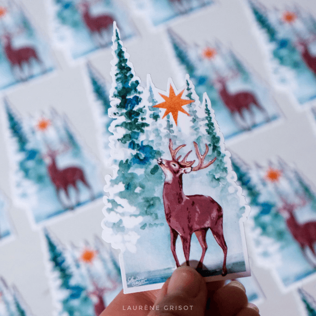 Deer (sticker)